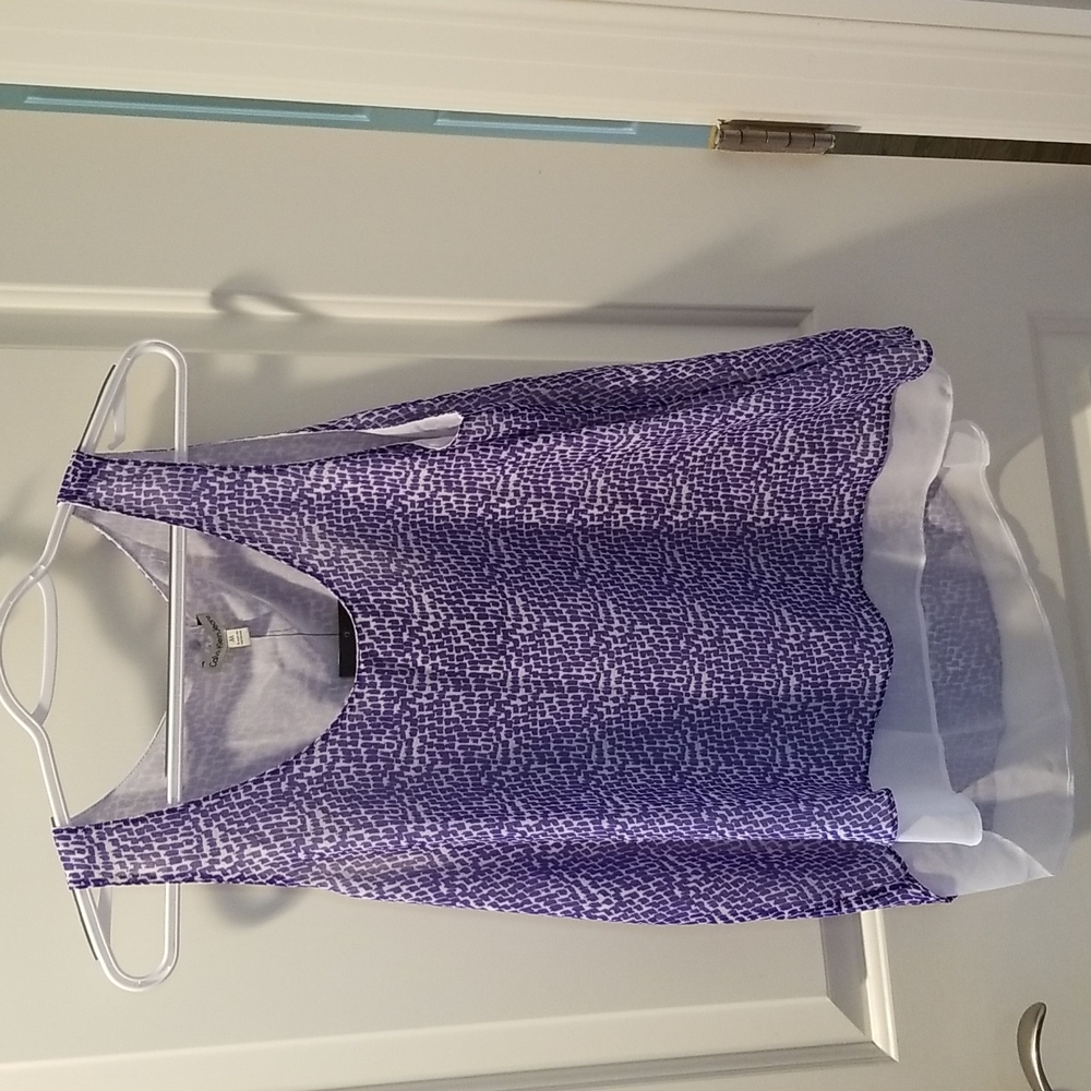 NWT size M Calvin Klein blue pattern tank